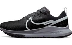 NIKE Men's Pegasus Trail 4 Road Running Shoe, Black/Aura-Dark Grey-Wolf Grey, 12 UK