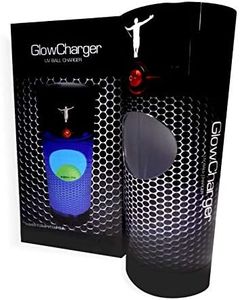 GlowGear Golf - GlowV1 Rechargeable Light Up Golf Balls, Ultra Luminous with 90 Compression Core, Safe on Clubs, 12 Minute Battery Life, Includes 2 Refills