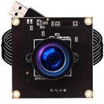 ELP USB with Camera 2.9mm Wide Angle Lens 1080P Free Driver Camera Module,260FPS@360P 120FPS@720P 60FPS@1080P High Frame Webcam,USB Camera Linux Windows Android Mac Os