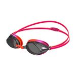 Speedo Junior Vengeance Swimming Goggles Competitive Racing Training Anti-Fog Anti-Leak, Pink/Orange, One Size