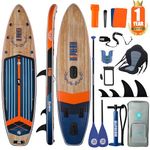 Niphean (Extra Large) Inflatable Paddle Board, SUP for 2+1 People/Family, Stand Up Paddle Board with (Beginner Friendly) Balanced Wing, Waterproof Phone Pouch, Paddle Boards for Adults, Gift Ideas