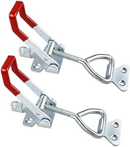 2 PCS Heavy Duty Toggle Clamp Latch 4003 Adjustable Latch Hardware, 1320Lbs Holding Capacity, Quick Release Pull Latch Clamp for Box Case Trunk, Industrial EquiIpment, Smoker Door and More (7.5inch)