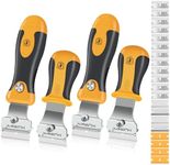 MulWark Razor Blade Scraper, 4 Handles Razor Scraper Set With Extra 24pcs Blades Heavy Duty Paint & Glass Scraper Tool With Extendable Handle for Windows, Oven Cleaning & Surface Prep