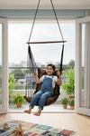 Patiofy Hammock Swing | Hanging Swing for Kids | Jhula | Suitable for Indoor and Outdoor | Weight Capacity 10-15 Kg | Portable| Age Group 8-15 Years (Brown)