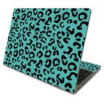 MightySkins Skin Compatible With Samsung Chromebook 4 (2021) 11.6" - Teal Leopard | Protective, Durable, and Unique Vinyl Decal wrap cover | Easy To Apply, Remove, and Change Styles | Made in the USA