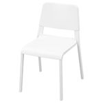 Ikea TEODORES Chair, Steel, Epoxy/Polyester Powder Coating (White)