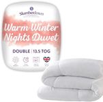 Slumberdown Warm Winter Nights Double Duvet - 13.5 Tog Extra Warm & Thick Quilt Ideal for Cold Chilly Nights - Cosy & Toasty, Soft Touch Cover, Hypoallergenic, Washable (200cm x 200cm)