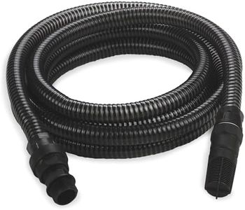 Einhell Tuyau d'aspiration noir 4 mètres avec embouts en PVC