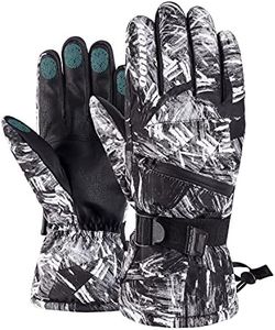 Ski Gloves, Waterproof Snow Gloves -30℉ Winter Gloves for Cold Weather Touchscreen Snowboard Gloves Warm for Men Women