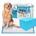 PetCellence Puppy Training Pads 50 Pack - Premium Absorbent Dog Pads with Adhesive Sticky Tabs - Leak-Proof Floor Protection Mats for Incontinent Puppies