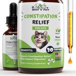 Woof 'n' Purr Constipation Relief for Cat - Cat Constipation Relief - Cat Laxative - Cat Laxative Constipation Relief - Constipation Relief for Cats - Cat Stool Softener - 1 fl oz - (1)