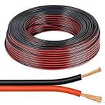 electrosmart 10m Red/Black 2 x 0.50mm Speaker Cable Ideal for Car Audio & Home HiFi