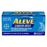 ALEVE Pain Relief Liquid Gels, Strength to Last Up to 12 Hours, Naproxen Sodium 220mg, 20 Liquid Gel Capsules