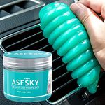 ASFSKY Keyboard Cleaner Car Cleaning Gel for Interior Reusable Cleaning Gel Laptop Car Cleaning Putty Car Slime Cleaner Car Detailing Products Dust Cleaning Gel for Car Vent Dashboard PC (160g Green)