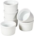 WishDeco Ramekins Set of 6, Ceramic