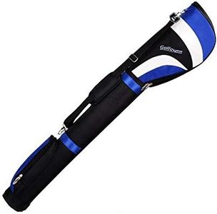 Golfoy Basics Juno Lightweight Hard Shell Golf Holiday Bag - Black/Blue