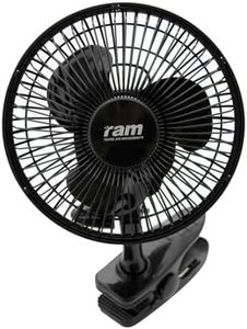 Ram 08-355-273 150mm 6-inch 15w Clip-on Fan Black