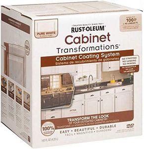 Rust-Oleum 298060 Transformations Cabinet Refinishing Kit, 143 Fl Oz (Pack of 1), Pure White