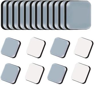 DAGORD 20 Piezas Deslizadores para Muebles Teflón 30x30mm Cuadradas PTFE Teflón Autoadhesivos Planeadores para Muebles Almohadillas de Teflón Patín Deslizador para Muebles