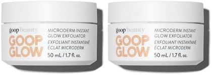 goop Beauty Microderm Face Exfoliator 2-Pack | At-Home Microdermabrasion with Glycolic Acid & Exfoliating Minerals | Smooths Skin Texture | Clean Face Scrub | Silicone & Paraben Free | 1.7 fl oz