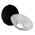 Fotodiox Pro Beauty Dish 16" with Honeycomb Grid and Speedring for Broncolor (Pulso) Strobe Light