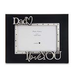 LASODY "Dad I Love You Expressions Sentiment Picture Frame, 4x6 inch, Black, Photo Gift for Papa, Grandpa, Family, Display on Tabletop, Desk
