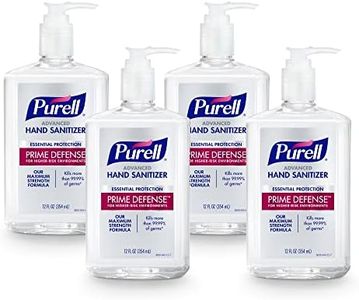 PURELL PRIME DEFENSE Advanced Hand Sanitizer, 85%, Maximum Strength Formula, 12 fl oz Pump Bottles (Pack of 4) - 3699-06-EC2