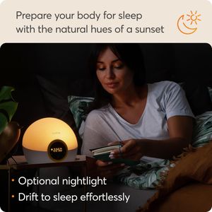 Lumie Bodyclock Rise 100 Wake-Up Light Alarm Clock – Sunrise Simulation