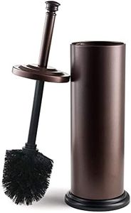 Estilo Stainless Steel Toilet Brush and Holder - Bronze