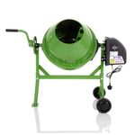 Cement Mixer Electric 63L Drum Powerful 220W Motor by Garden Universe Professional Series in Green Model CM01