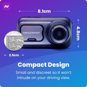 Nextbase 422GW Dash Cam Front & Rear – 2K 1440p, WiFi, GPS, Night Vision