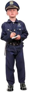 Kangaroo's Deluxe Boys Police Costume for Kids Toddler 4