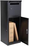 Package Delivery for Outside, 16.1"x15.7"x43.5" Large Package Delivery Drop Box, with Coded Lock, IPX3 Waterproof, Removable Anti-Theft Baffle, Parcel Drop Box for Porch, Curbside