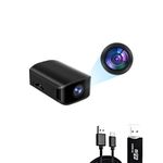 LEDOUWW Mini Hidden Camera, Small Spy Camera, Portable Nanny Camera, 1080P HD, No WiFi Needed, with Motion Detection and Night Vision, for Home/Office/Baby/Pet Monitoring