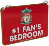 Liverpool FC Official Bedroom No. 1 Fan Sign (UK Size: One Size) (Red)