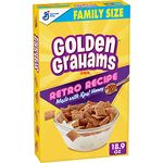 Golden Grahams Breakfast Cereal, Graham Cracker Taste, Whole Grain, Family Size, 18.9 oz