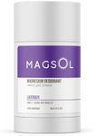 MAGSOL Aluminum Free Deodorant for Women and Men - Natural Deodorant with 4 Total Ingredients, No Baking Soda (Lavender)