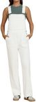 luvamia Womens Cream White Overalls Womens One Piece Jumpsuit Casual Overalls for Women Womens Denim Overalls Loose Fit Denim Jumpsuits for Women 2025 Cream White Size Small US Size 4 to Size 6