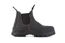 Blundstone 910 Black Leather Steel Toe Unisex Chelsea Boots