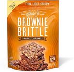 Sheila G's Brownie Brittle – Salted Caramel Thin and Crispy Sweet Snacks, Family Size (Pack of 1, 14 oz), Rich Gourmet Brownie Bites Dessert