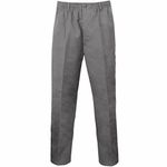 Stylo Online Mens Smart Rugby Trousers Fully Elasticated Stretch Waist Band with Draw Cord Comfortable FIT Workwear Bottoms Straight Leg Casual Formal Work Pants Size 30-48 Grey