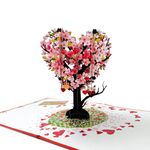 CUTE POPUP - Heart Cherry Tree Pop Up Card