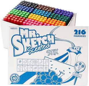 Mr. Sketch Scented Stix Markers, Fine Tip, Assorted Colors, 216 Count,Blue