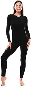 Emprella Thermal Underwear for Women, Ultra Soft Long Johns Womens Set Base Layer Clothes (Black Set, Medium)