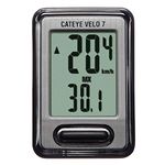 CatEye Velo 7 Bike Computer with Odometer and Speedometer, 2.17 Inch, CC-VL520