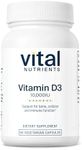 Vital Nutrients - Vitamin D3 - Supports Calcium Absorption and Bone Health - 60 Vegetarian Capsules per Bottle - 10,000 IU