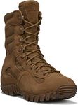 Tactical Research Khyber TR550WPINS 8 Inch Combat Boots For Men - Army OCP ACU Lightweight Waterproof and 400g Insulated Coyote Brown Leather With Vibram Ibex Outsole, Coyote, 10