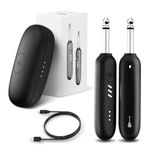 Enya WB1 Wireless Guitar System, UHF 3.0 Audio Wireless Guitar Transmitter and Receiver for Electric Instrument Wireless Transmitter Receiver for Acoustic Electric Guitar Bass(WB1)