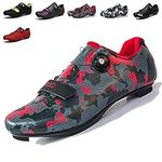 Maxome Men's Cycling Shoes,Road Bike Shoes Men,Men Indoor Road Racing Bikes Shoes,Cleat Men SPD Shoes,Bike Shoes with Buckle,Mountain Biking Shoes,Breathable Comfortable Rider Shoes