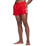 Adidas HA0391 3S CLX SH VSL Swimsuit Men's Vivid red/White S